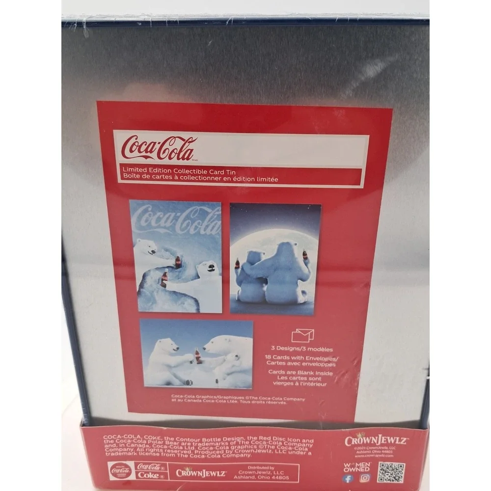 coca‎ cola collectibles-limited Edition Collectable Card Tin
